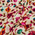 floral print fabric for dress 2021 2022 fabric animal print velvet burnout fabric